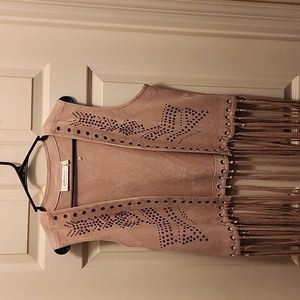 Suede like vest